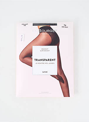 Colanți țesătură transparentă negru LE BOURGET femme