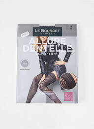 Colanți imprimeu fantezie negru LE BOURGET femme