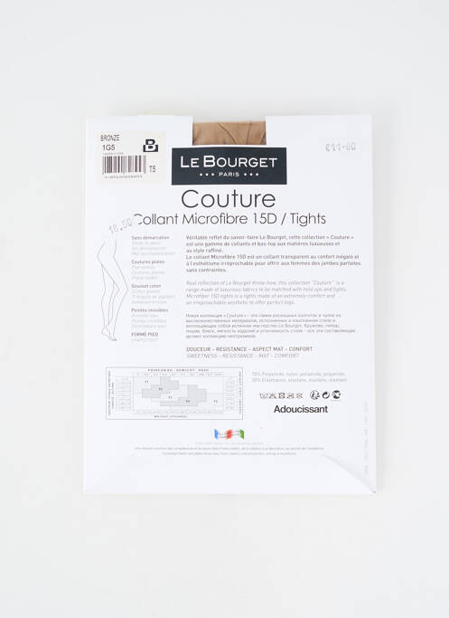 Colanți elasticitate piele LE BOURGET femme