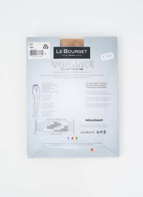 Colanți elasticitate piele LE BOURGET femme