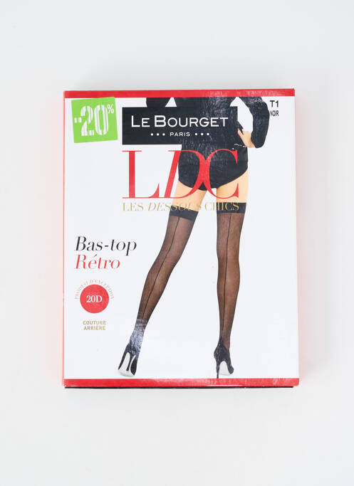 Colanți menținere autofixantă negru LE BOURGET femme