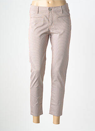 Pantalon 7/8 țesătură poplin mărime normală portocalie DENIM STUDIO femeie