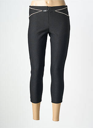 Pantalon 7/8 talie înaltă talie înaltă negru LO! LES FILLES femeie