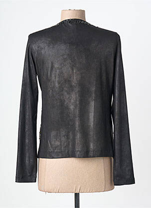 Jachete casual guler rotund negru LO! LES FILLES femeie