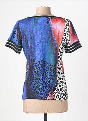 Tricou elasticitate mâneci scurte albastru FILIPINE LAHOYA femeie