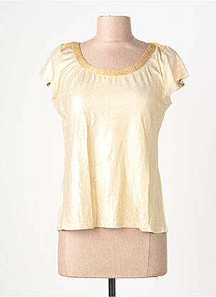 Tricou elasticitate mâneci scurte auriu LO! LES FILLES femeie