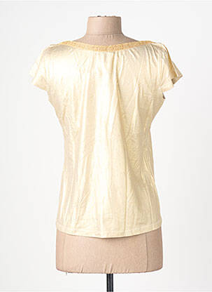 Tricou elasticitate mâneci scurte auriu LO! LES FILLES femeie