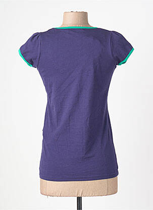 Tricou serigrafie cu strasuri mâneci scurte violet ROSALITA MC GEE femeie