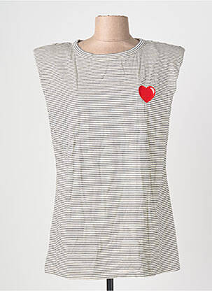 Tricou elasticitate mâneci scurte bej OPULLENCE femeie