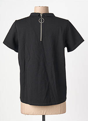 Top țesătură jersey mâneci scurte negru SCHOOL RAG femeie