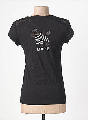 Tricou elasticitate mâneci scurte negru CHIPIE femeie