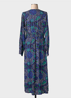 Rochie lungă mâneci lungi mâneci lungi albastru AN' GE femeie