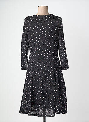 Rochie midi mâneci lungi mâneci lungi negru FIFILLES femeie