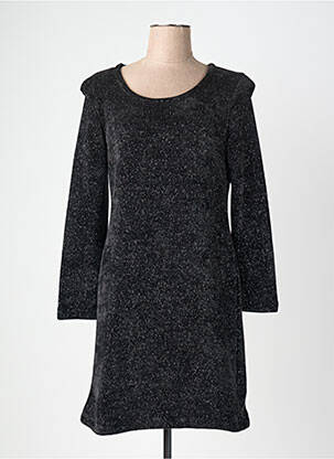 Rochie midi mâneci lungi mâneci lungi negru LO! LES FILLES femeie