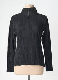 Top elasticitate mâneci lungi negru LO! LES FILLES femme