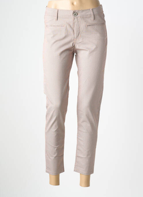 Pantalon 7/8 țesătură poplin mărime normală portocaliu DENIM STUDIO femme