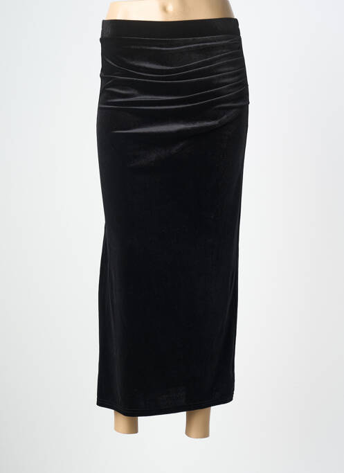 Fustă midi elasticitate negru AN' GE femme