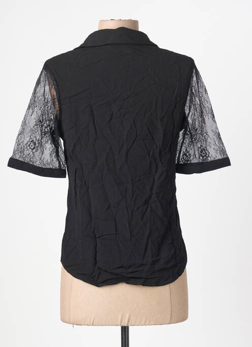 Top elasticitate mâneci scurte negru SCHOOL RAG femme
