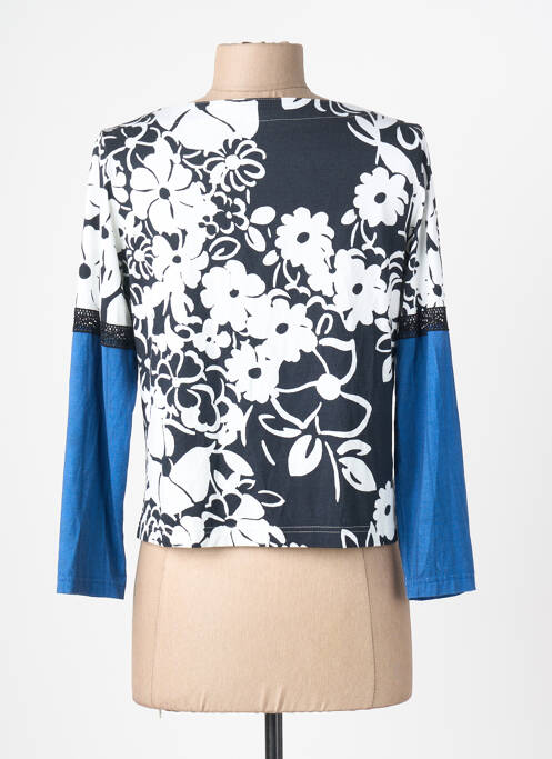 Vestă cu mâneci lungi mâneci 3/4 albastru FILIPINE LAHOYA femme