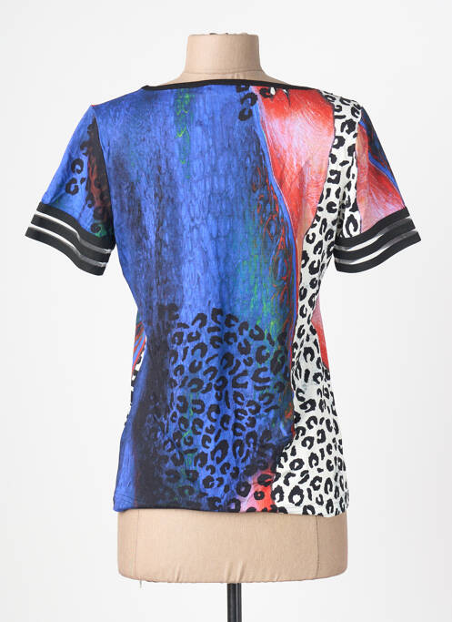 Tricou elasticitate mâneci scurte albastru FILIPINE LAHOYA femme