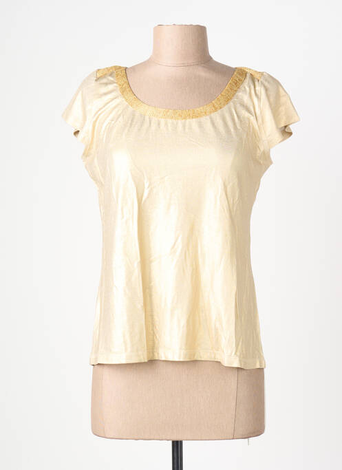 Tricou elasticitate mâneci scurte auriu LOLESFILLES femme