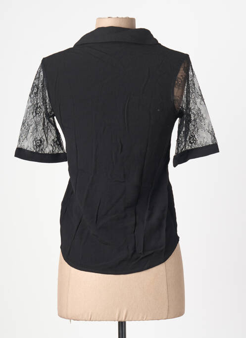 Top elasticitate mâneci scurte negru SCHOOL RAG femme