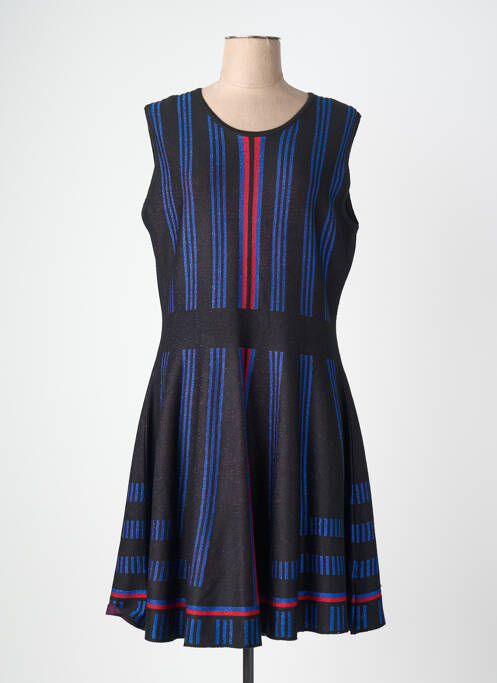 Rochie midi fără mâneci fără mâneci negru LEO & UGO femme