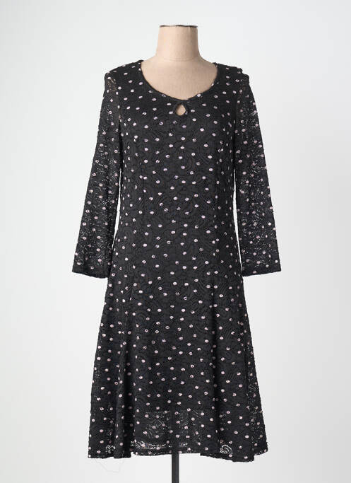 Rochie midi mâneci lungi mâneci lungi negru FIFILLES femme