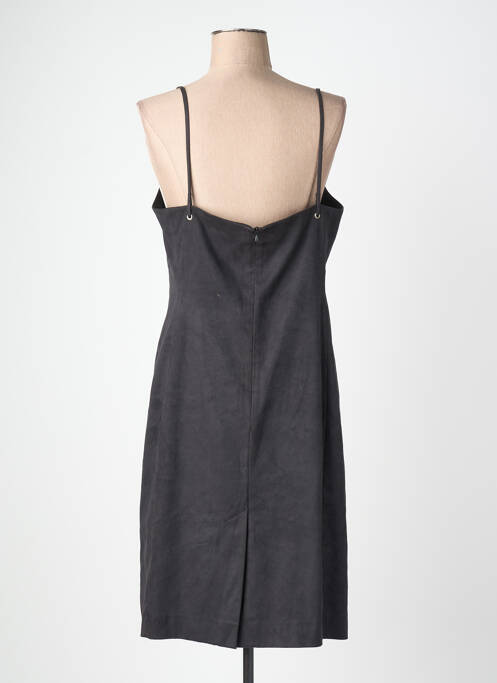 Rochie midi închidere cu fermoar la spate bretele subțiri negru ET VOUS femme