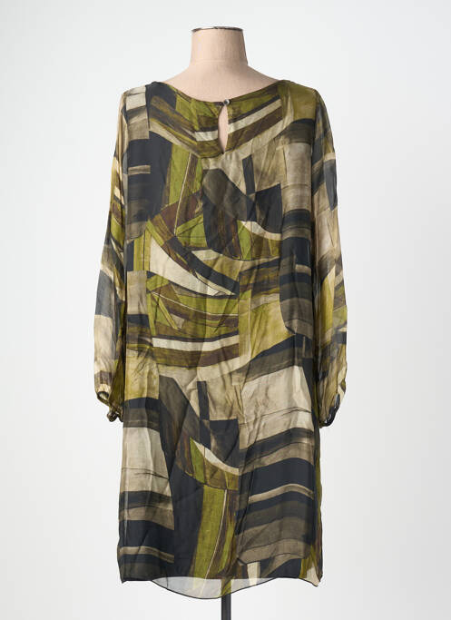Rochie midi croială fluidă mâneci lungi verde LA FEE M2 femme