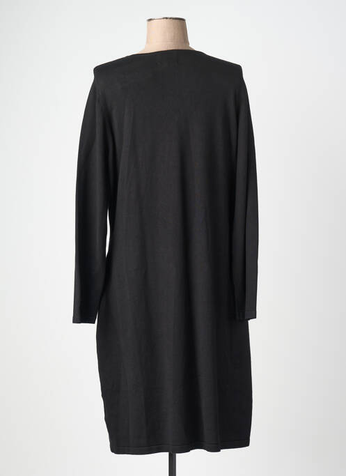 Rochie midi mâneci lungi mâneci lungi negru LEO & UGO femme