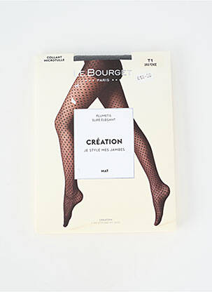 Colanți țesătură transparentă gri LE BOURGET femme