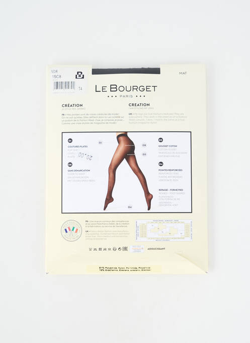 Colanți elasticitate negru LE BOURGET femme