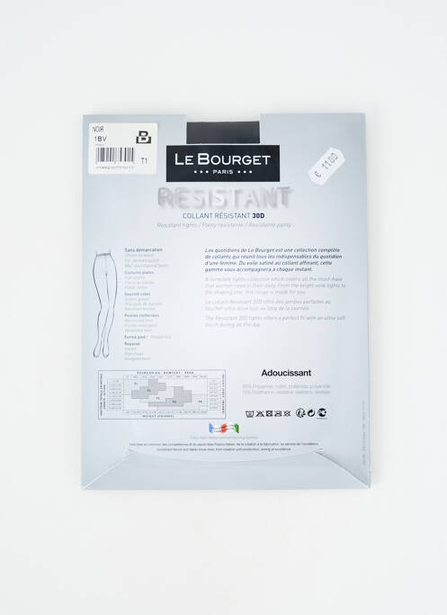 Colanți elastic în talie negru LE BOURGET femme