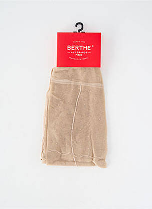 Colanți elasticitate bej BERTHE AUX GRANDS PIEDS femme