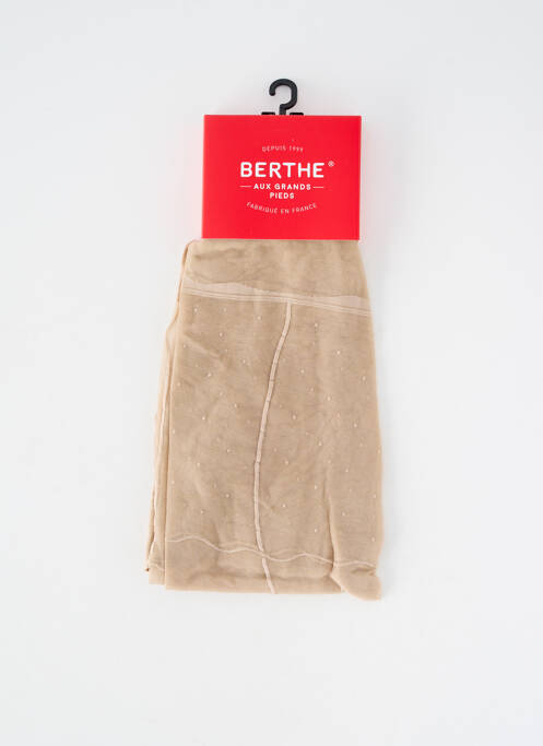 Colanți elasticitate bej BERTHE AUX GRANDS PIEDS femme