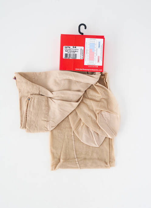 Colanți elasticitate bej BERTHE AUX GRANDS PIEDS femme