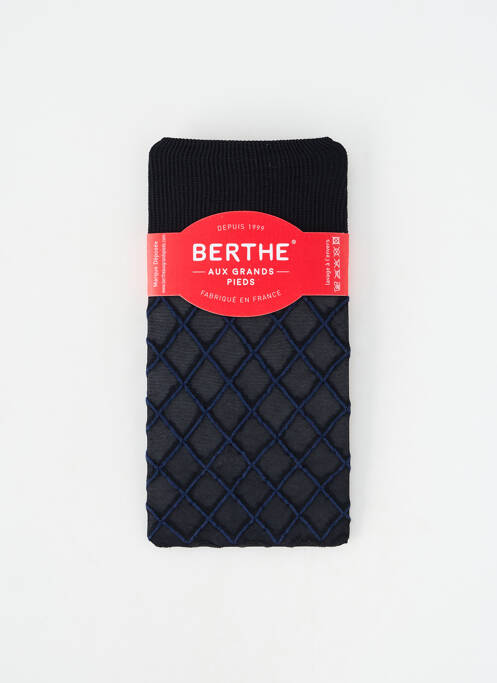 Șosete finisaj cu mansete elastice negru BERTHE AUX GRANDS PIEDS femme