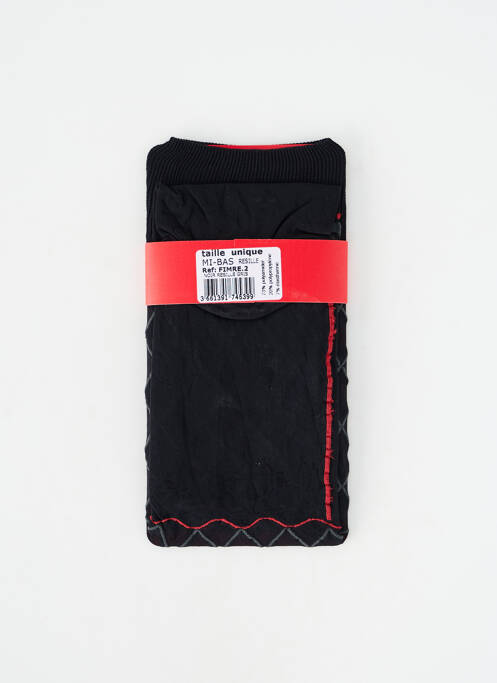 Șosete finisaj cu mansete elastice negru BERTHE AUX GRANDS PIEDS femme