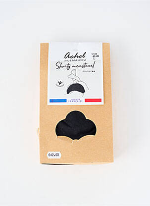 Chiloți-menstruali elasticitate negru ACHEL femme