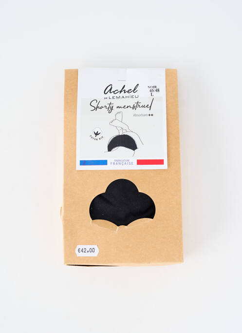 Chiloți-menstruali elasticitate negru ACHEL femme