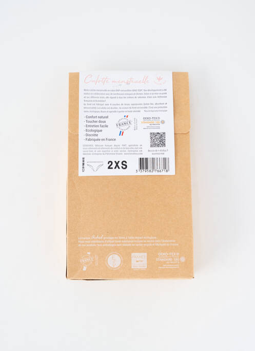 Chiloți-menstruali elasticitate negru ACHEL femme