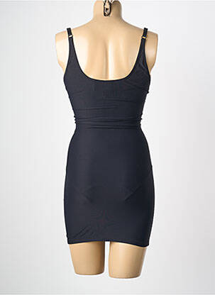 Chilot modelator efect material satinat negru SANDWICH femeie