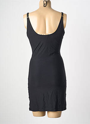 Jupon/fond de rochie țesătură poplin negru SANDWICH femeie