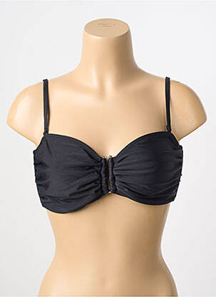 Sutien de costum de baie elasticitate top bentiță negru LAGON BLEU femeie