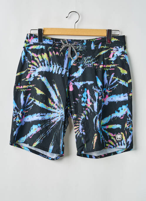 Șort de baie imprimeu fantezie negru SUN PROJECT homme