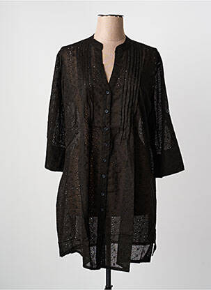 Rochie de plajă guler în v negru LAGON BLEU femme