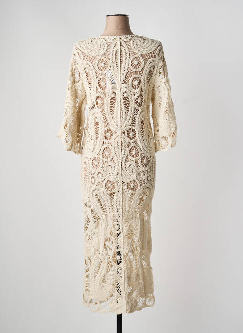 Rochie de plajă croială cambrată bej LAGON BLEU femme