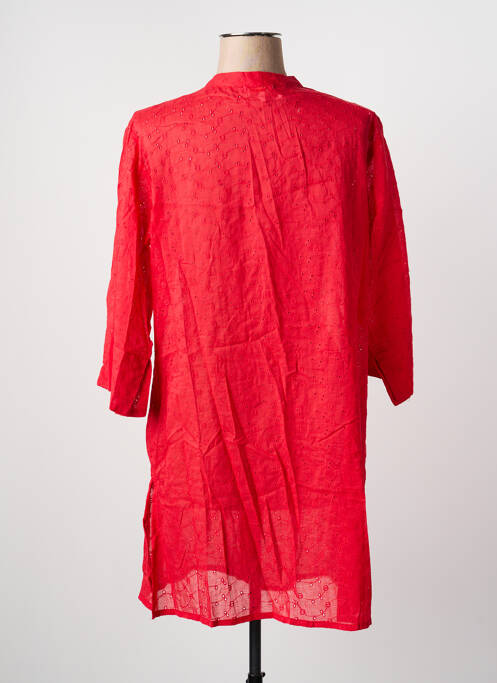 Rochie de plajă guler în v roșu LAGON BLEU femme