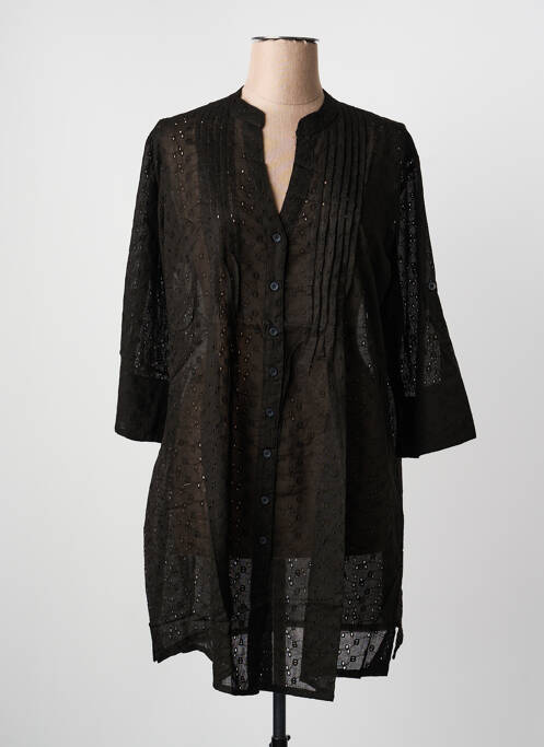 Rochie de plajă guler în v negru LAGON BLEU femme